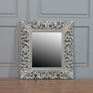 Louis XV Mirror in Silver leaf antiqued finish